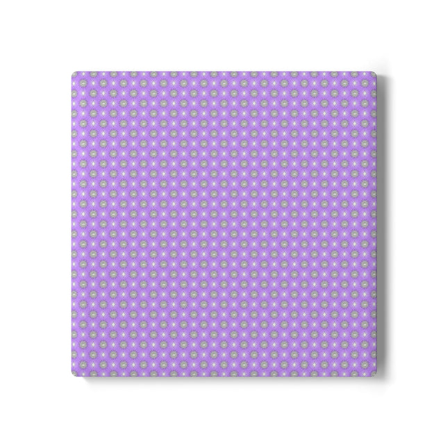 Lavender Star-crossed Bodies Square Ceramic Coaster, 4" x 4"