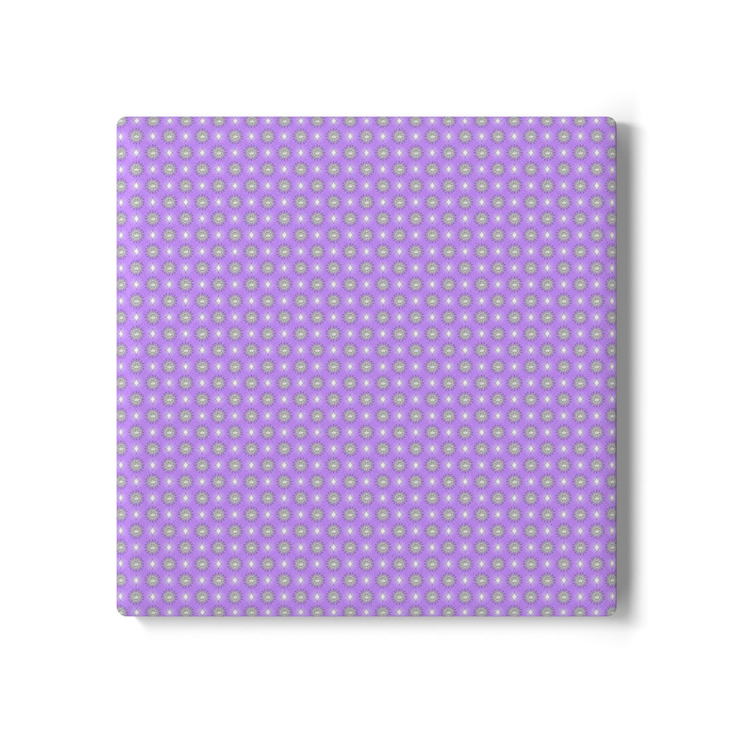 Lavender Star-crossed Bodies Square Ceramic Coaster, 4" x 4"