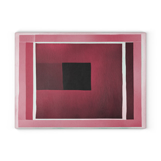 Red Shadow Glass Cutting Board, 11" x 15"