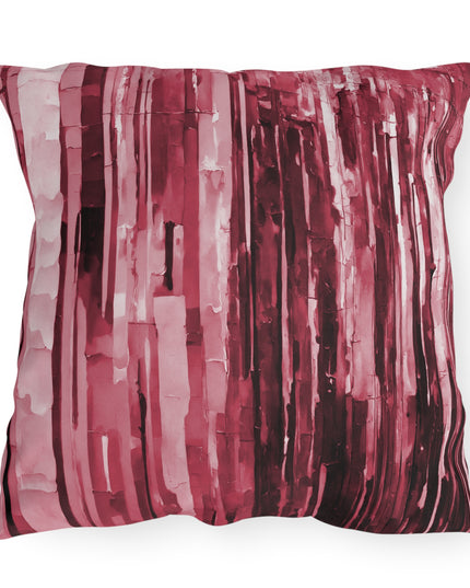 Striped Ruby 20" x 20" Outdoor Pillow