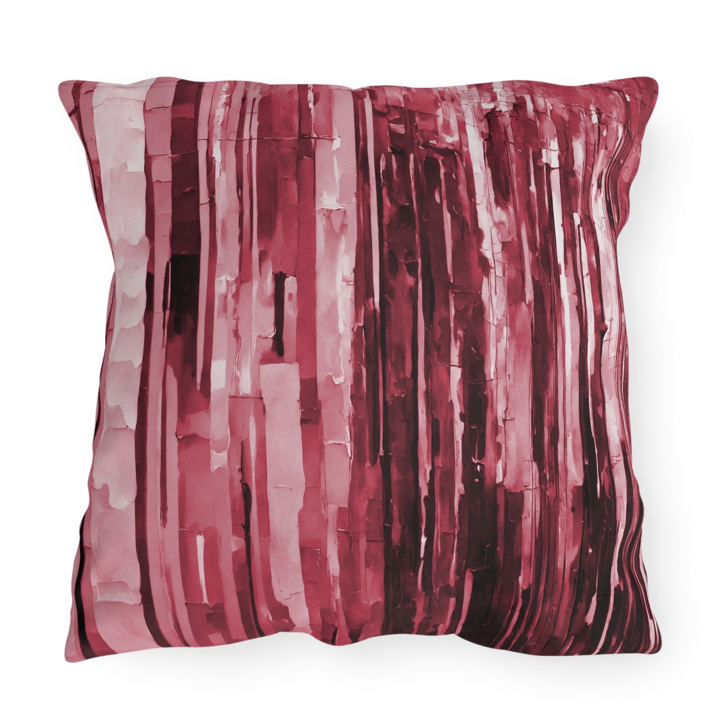 Striped Ruby 20" x 20" Outdoor Pillow