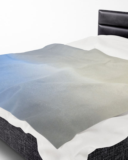 Cobalt Fade Velveteen Plush Blanket, 60" x 80"