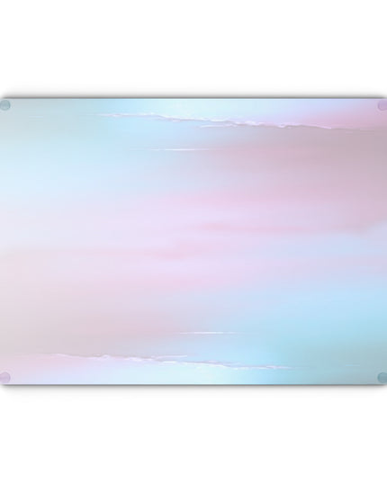 Wine Sea Blue Fog Glass Cutting Board, 11" x 15"