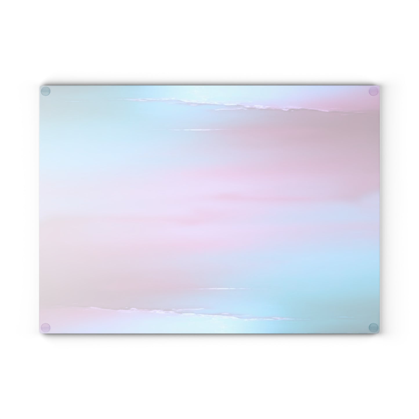 Wine Sea Blue Fog Glass Cutting Board, 11" x 15"