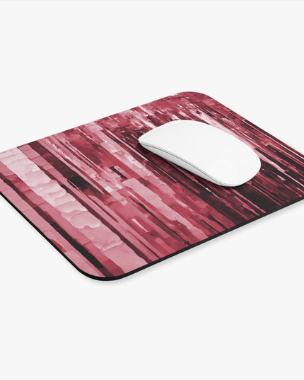 Striped Ruby Mouse Pad, 9" x 8" Rectangle