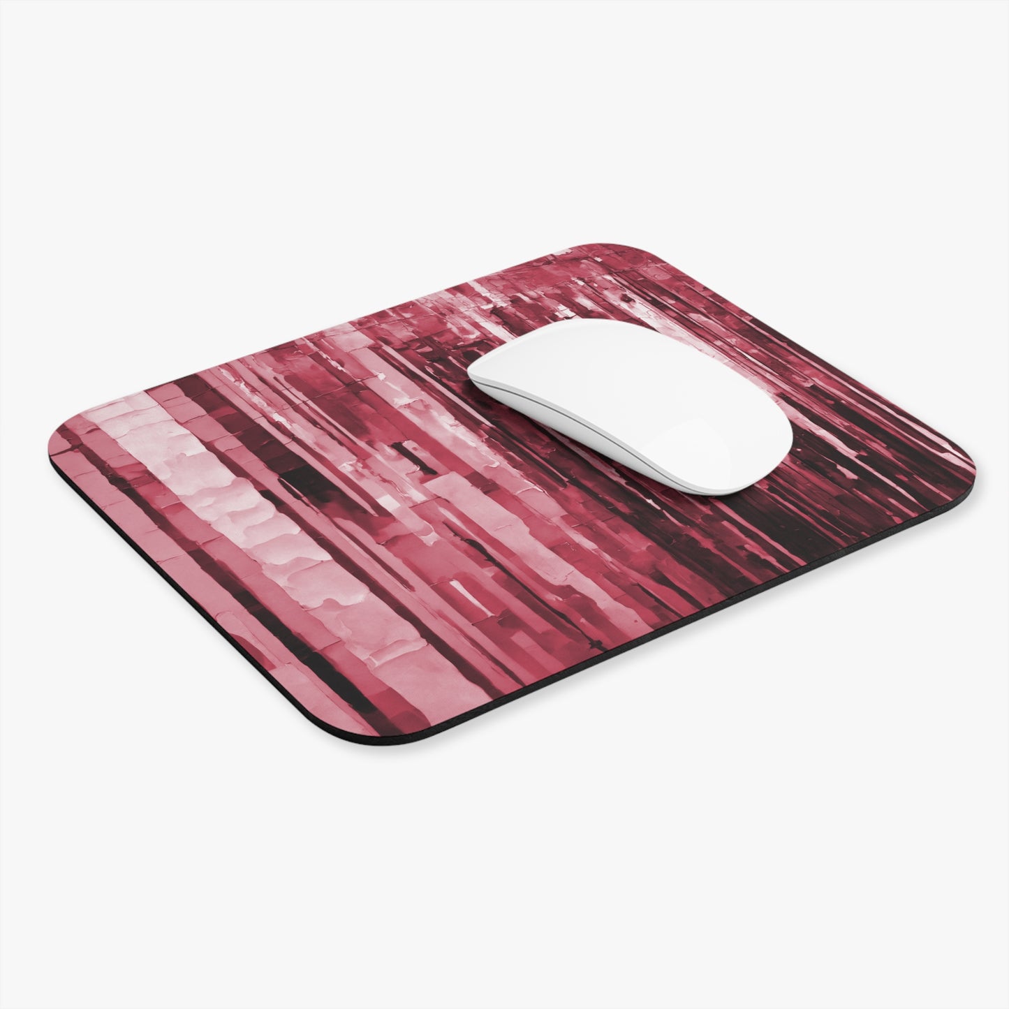 Striped Ruby Mouse Pad, 9" x 8" Rectangle