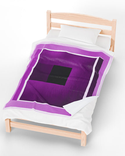 Magenta Shadow Velveteen Plush Blanket, 50" x 60"