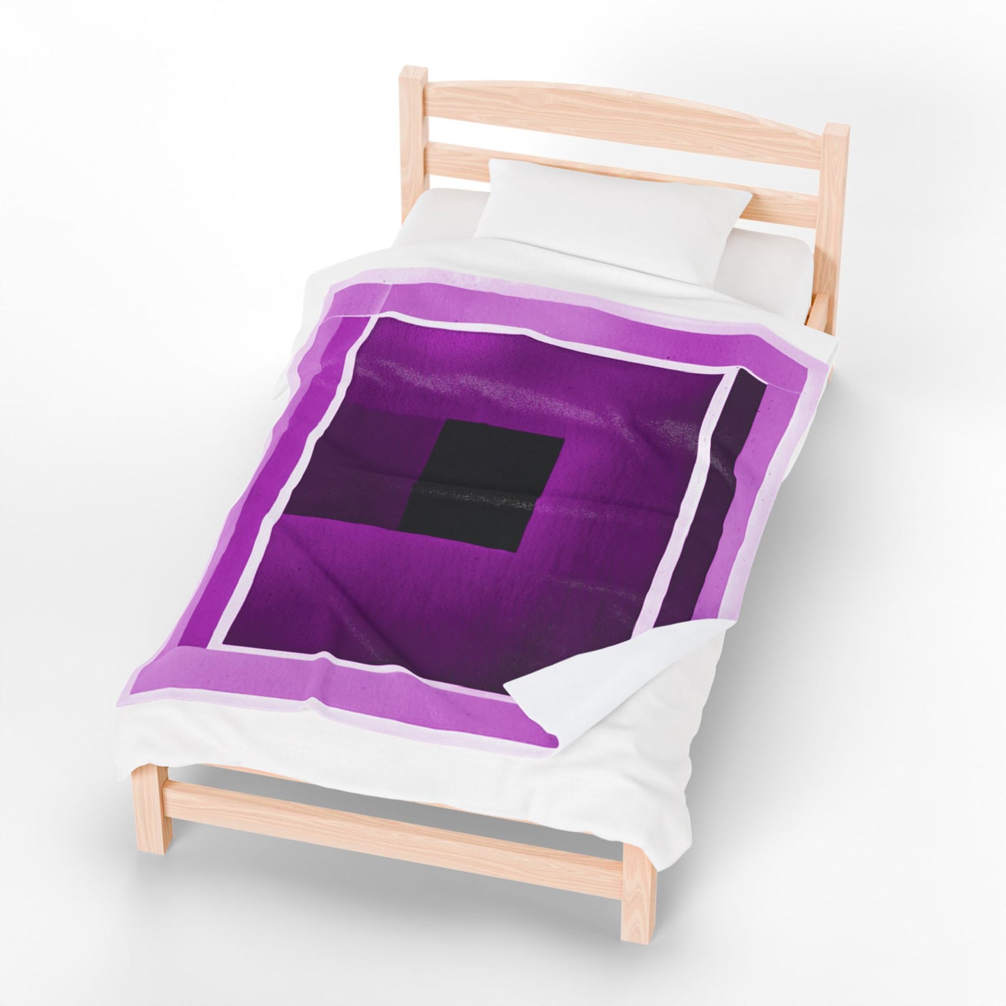 Magenta Shadow Velveteen Plush Blanket, 50" x 60"