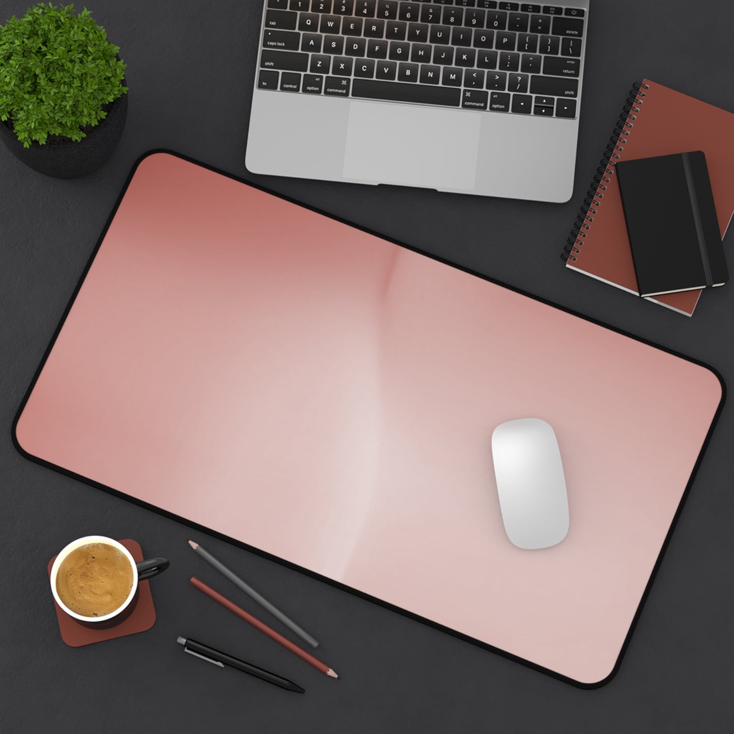 Rose Red Fade 12" x 22" Desk Mat
