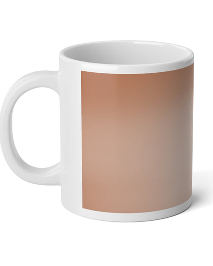 Soft Fade 20 oz White Glossy Jumbo Mug