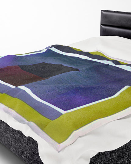 Zeta Shadow Velveteen Plush Blanket, 60" x 80"