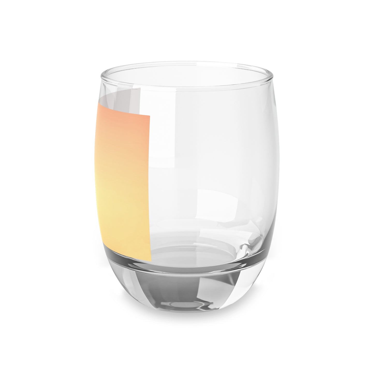 Hot Peach Fade Whiskey Glass, 6 oz