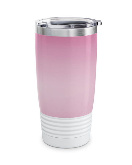 Pink Blush Fade Ringneck Tumbler, 20oz in white