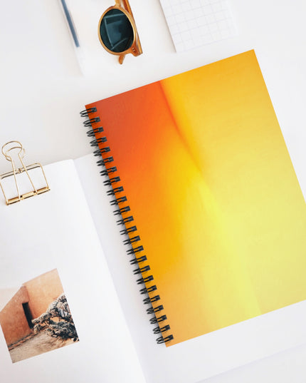 Phoenix Fade Wavey Spiral Notebook - Ruled Line, 6" x 8", 118 pages