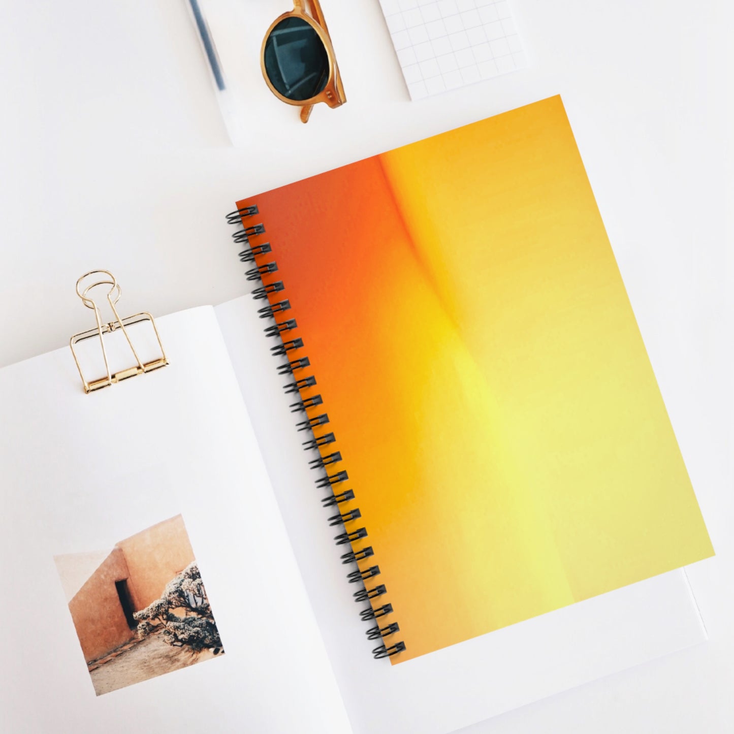 Phoenix Fade Wavey Spiral Notebook - Ruled Line, 6" x 8", 118 pages
