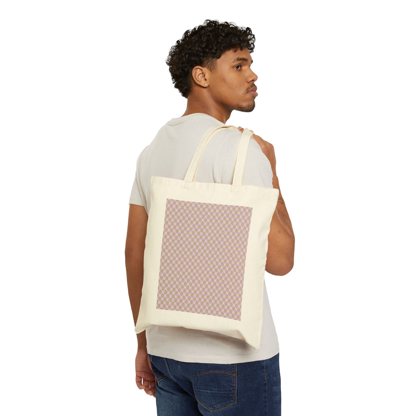 Magenta Star-crossed Bodies Cotton Canvas Tote Bag