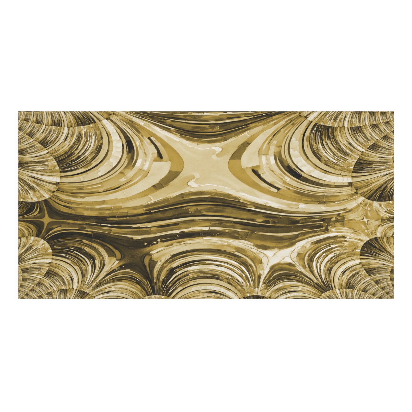 Uzi Spiral Light Brown Mink-Cotton Towel (50% polyester, 50% cotton),  30" x 60"