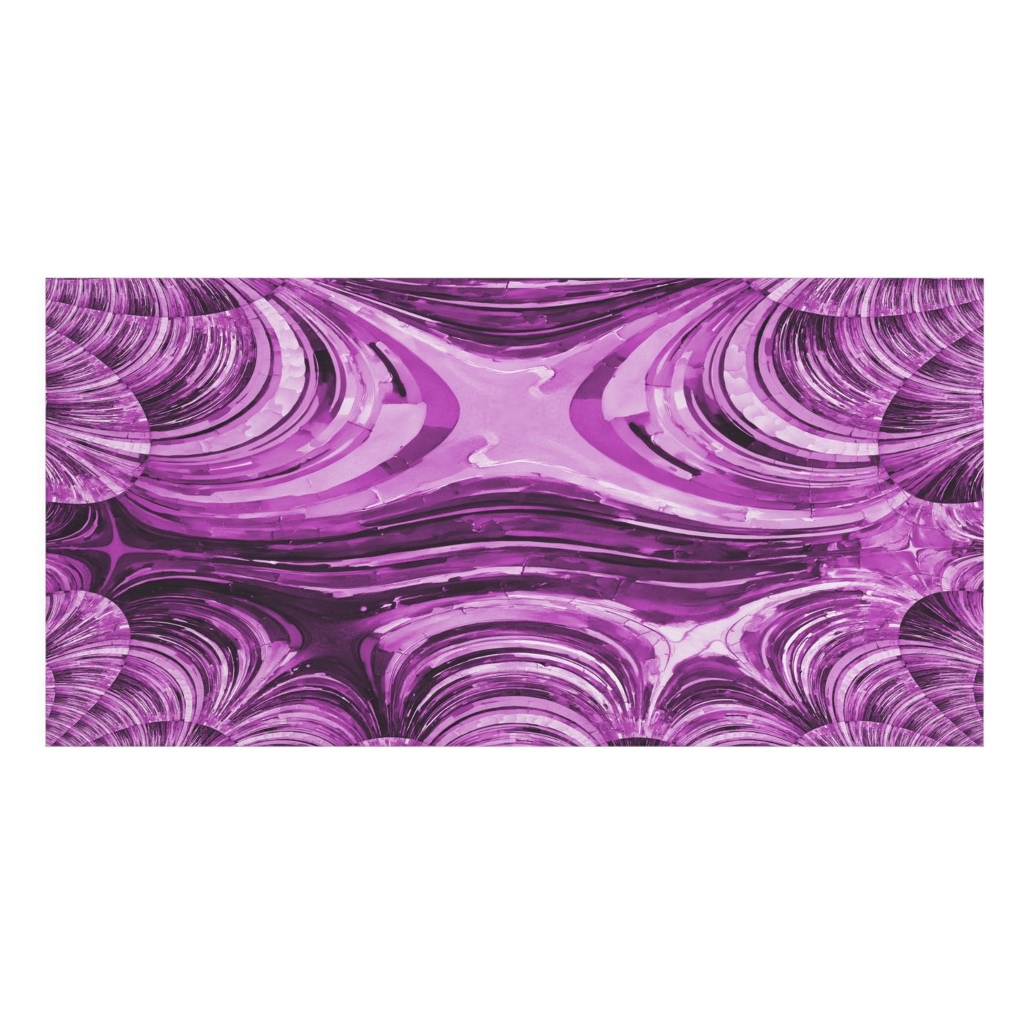 Uzi Spiral Powder Lavender Mink-Cotton Towel (50% polyester, 50% cotton),  30" x 60"