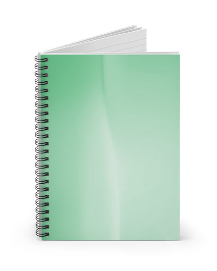 Mint Fade Wavey Spiral Notebook - Ruled Line, 6" x 8", 118 pages