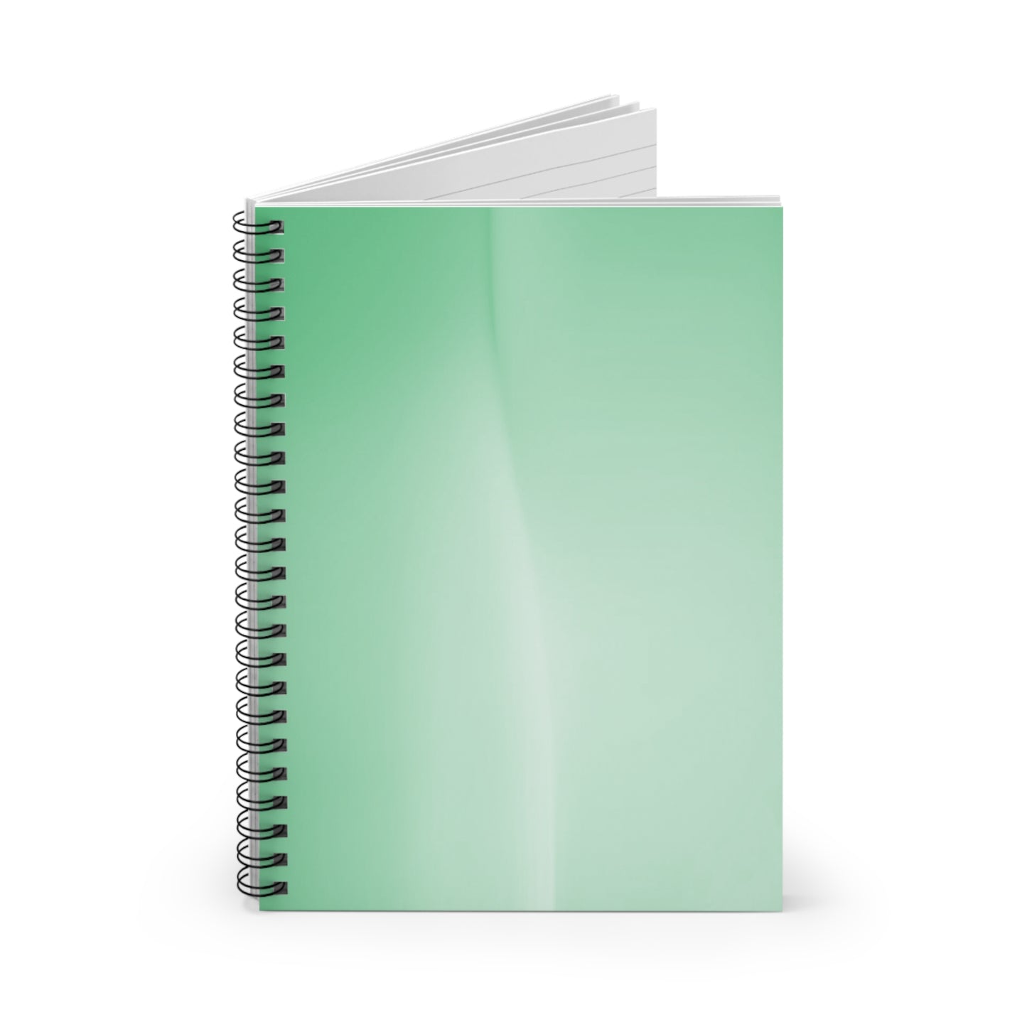 Mint Fade Wavey Spiral Notebook - Ruled Line, 6" x 8", 118 pages