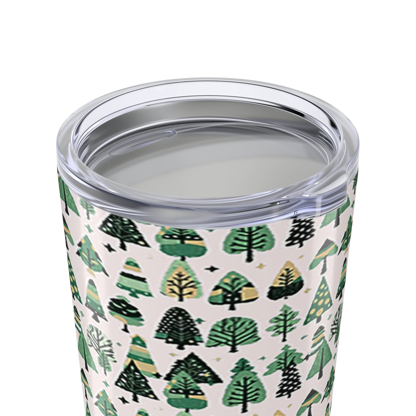Mini Vintage Green Trees Tumbler 20oz