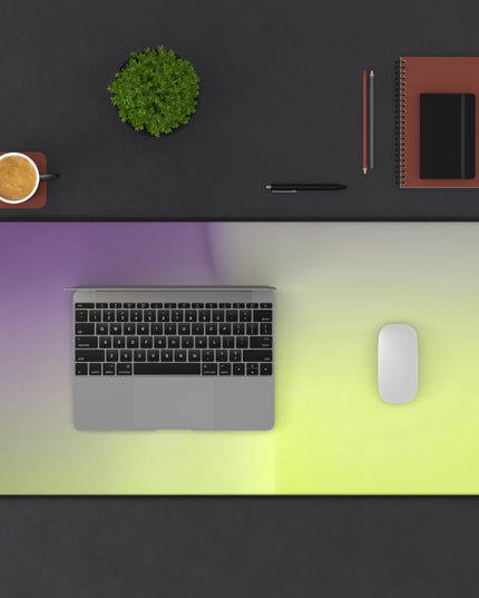 Purple Golden Fade 16" x 32" Desk Mat