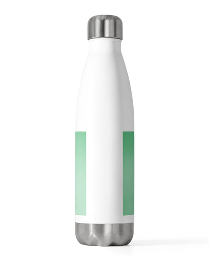 Mint Fade 20oz Insulated White Water Bottle