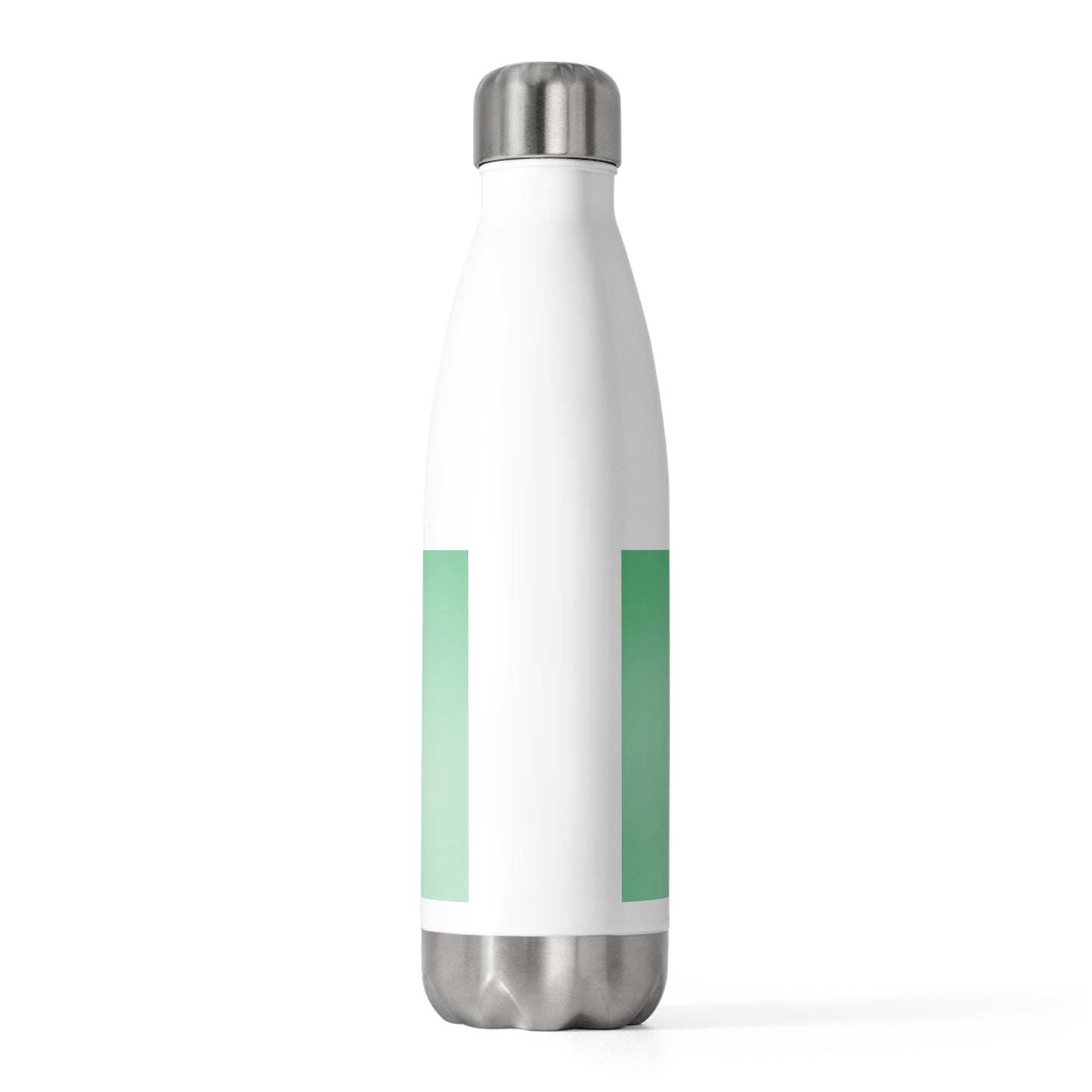 Mint Fade 20oz Insulated White Water Bottle