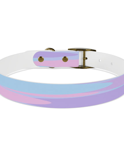 Pastel Purple and Mauve Patches Large Dog Collar