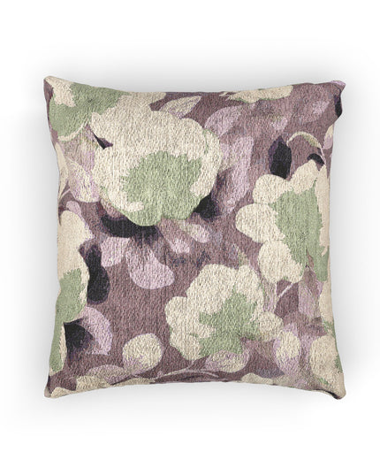 Lavender Yellow Florals Woven Pillow, 17" x 18"