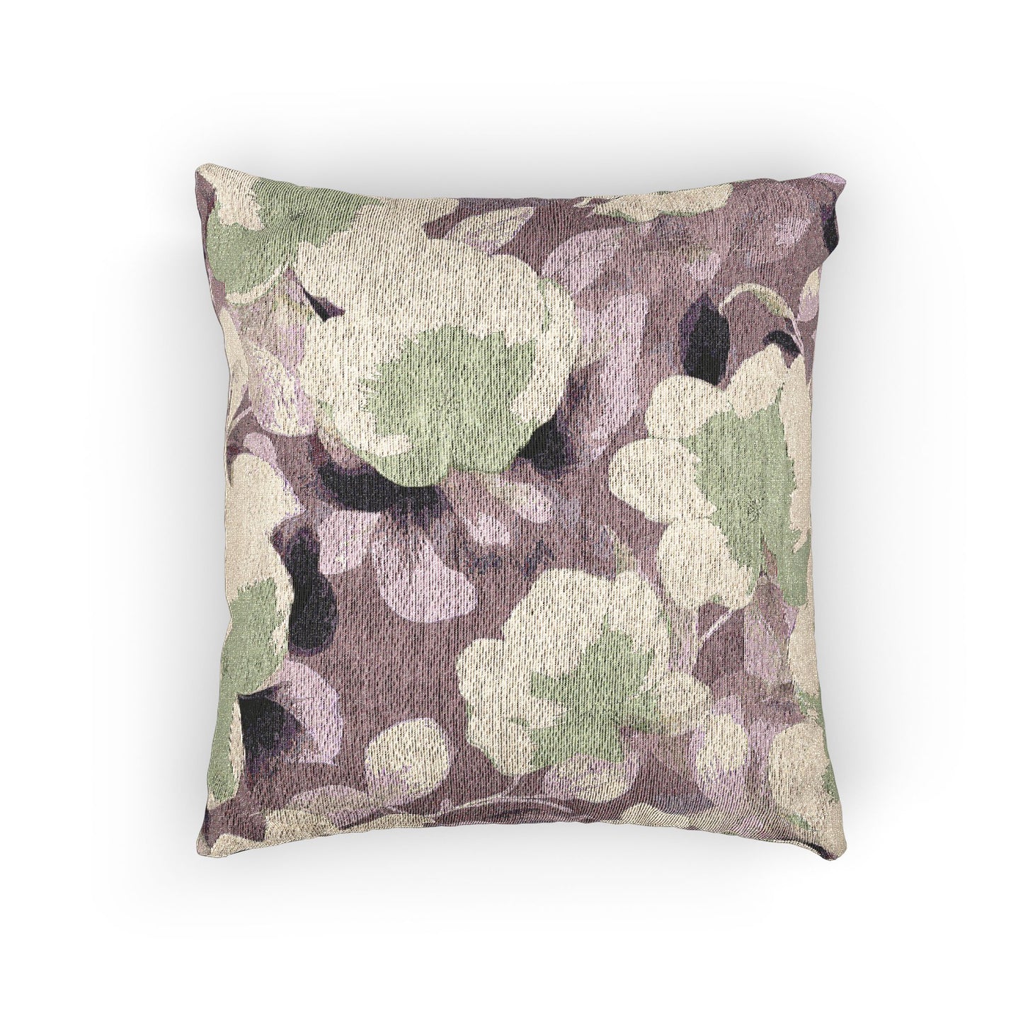 Lavender Yellow Florals Woven Pillow, 17" x 18"
