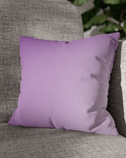 Soft Lavender Fade Spun Polyester Square Pillowcase, 14" x 14"