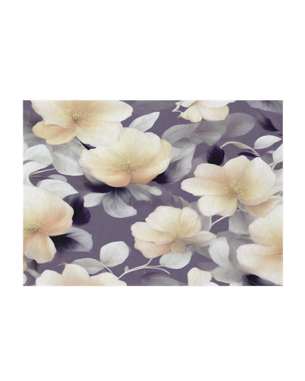 White Blush Floral Bunch Outdoor Rug, 60" x 84"