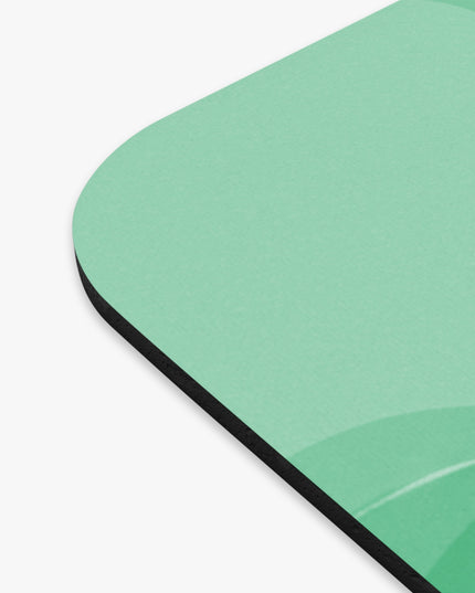 Mint Green Wavey Mouse Pad, 9" x 8" Rectangle