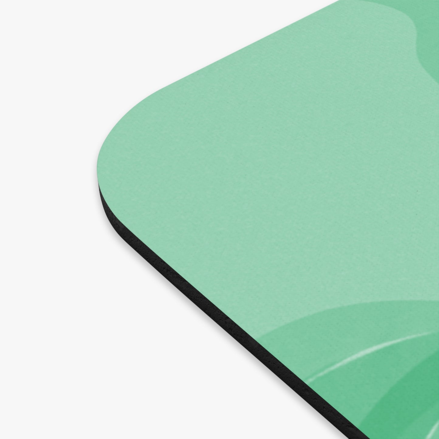 Mint Green Wavey Mouse Pad, 9" x 8" Rectangle