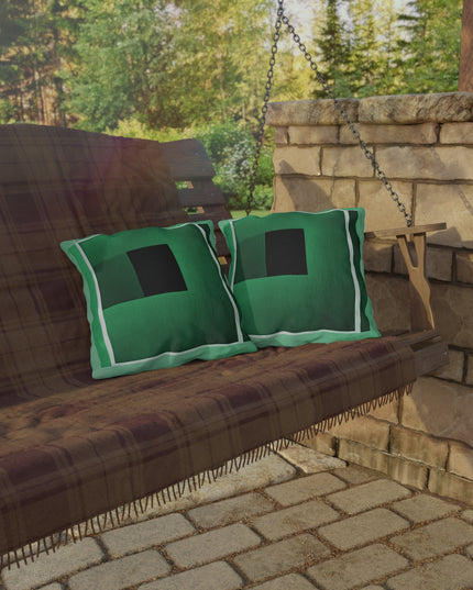 Mint Shadow 16" x 16" Outdoor Pillow