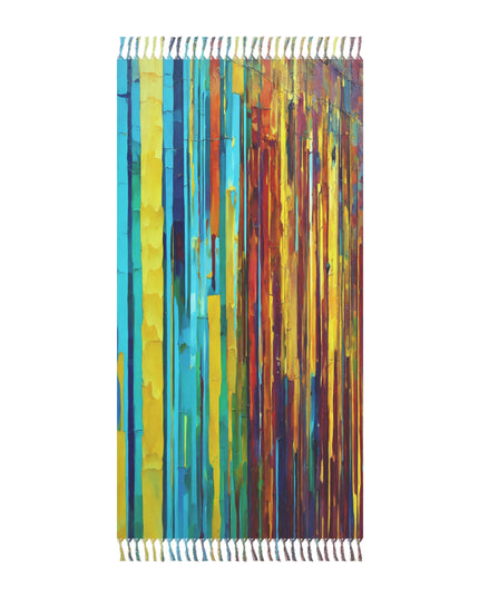 Striped Alpha 38" × 81" Boho Beach Cloth