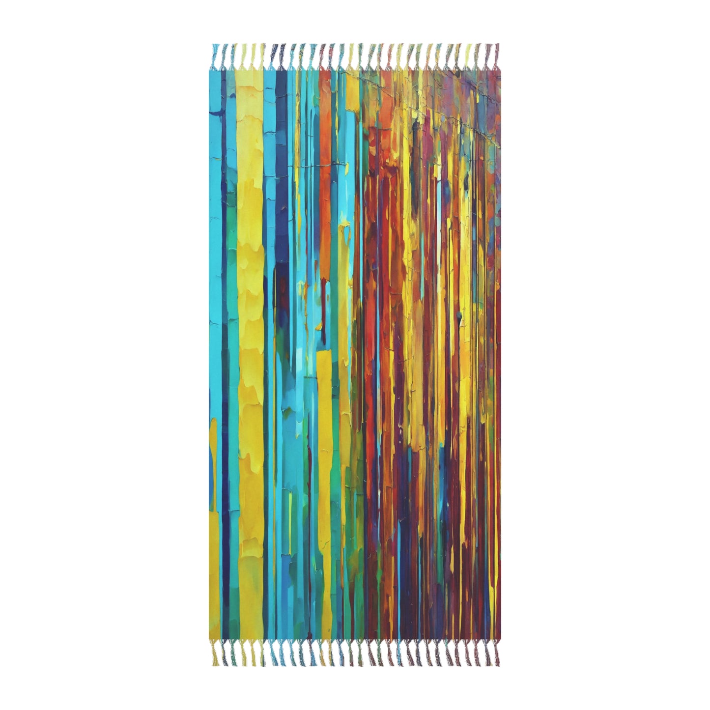 Striped Alpha 38" × 81" Boho Beach Cloth