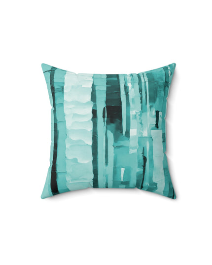 Striped Tif 14" x 14" Faux Suede Square Pillow