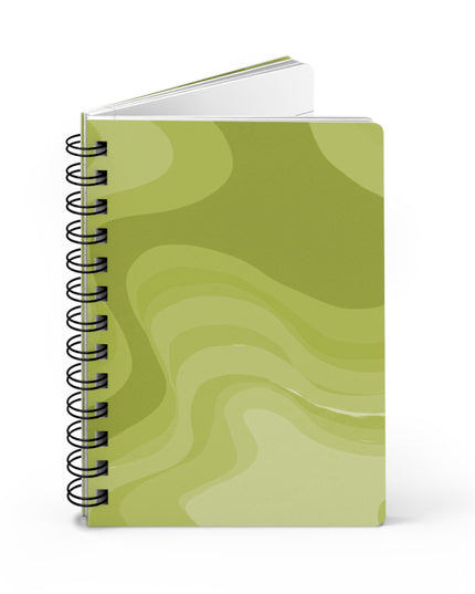 Lemon Wavey Spiral Bound Journal, 5" x 7" 150 pages