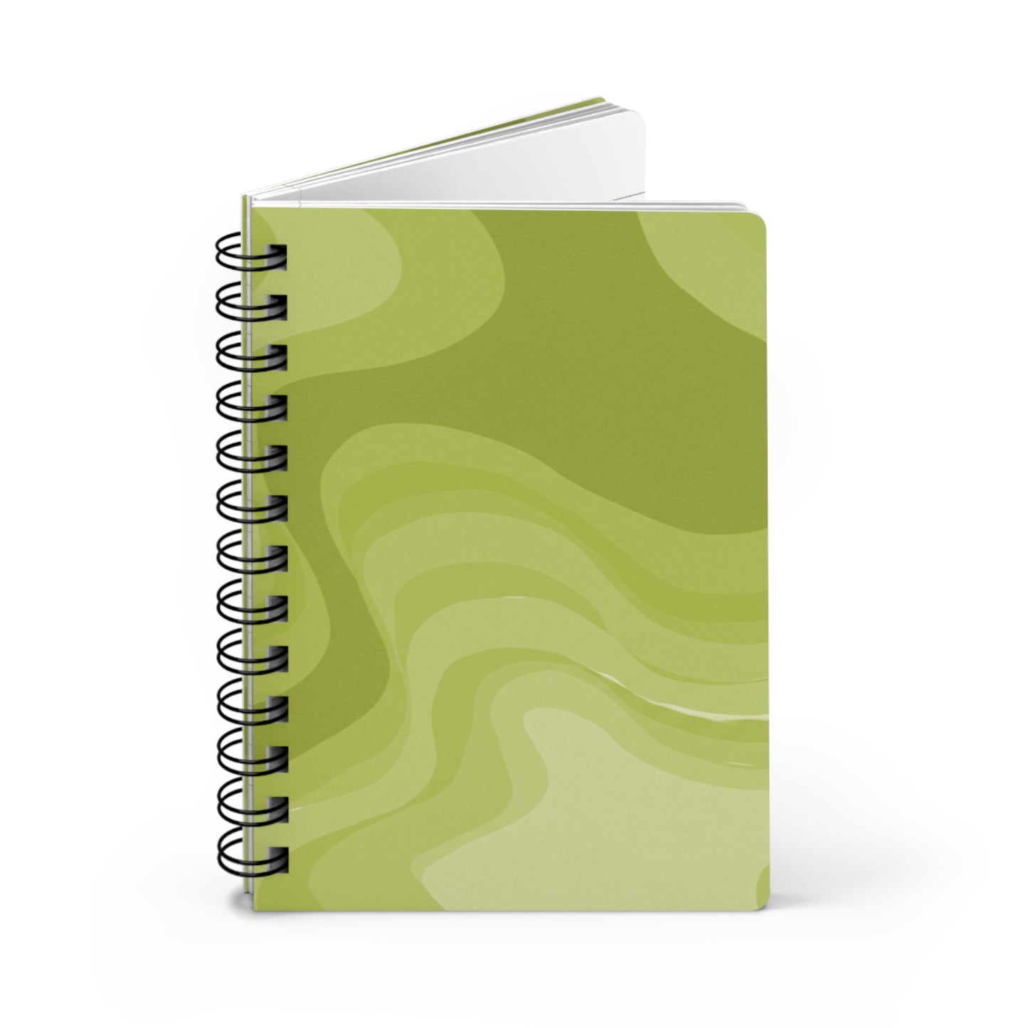 Lemon Wavey Spiral Bound Journal, 5" x 7" 150 pages
