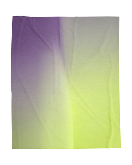 Purple Golden Fade Velveteen Plush Blanket, 50" x 60"