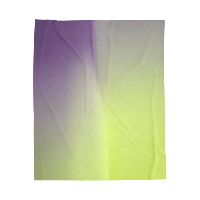 Purple Golden Fade Velveteen Plush Blanket, 50" x 60"