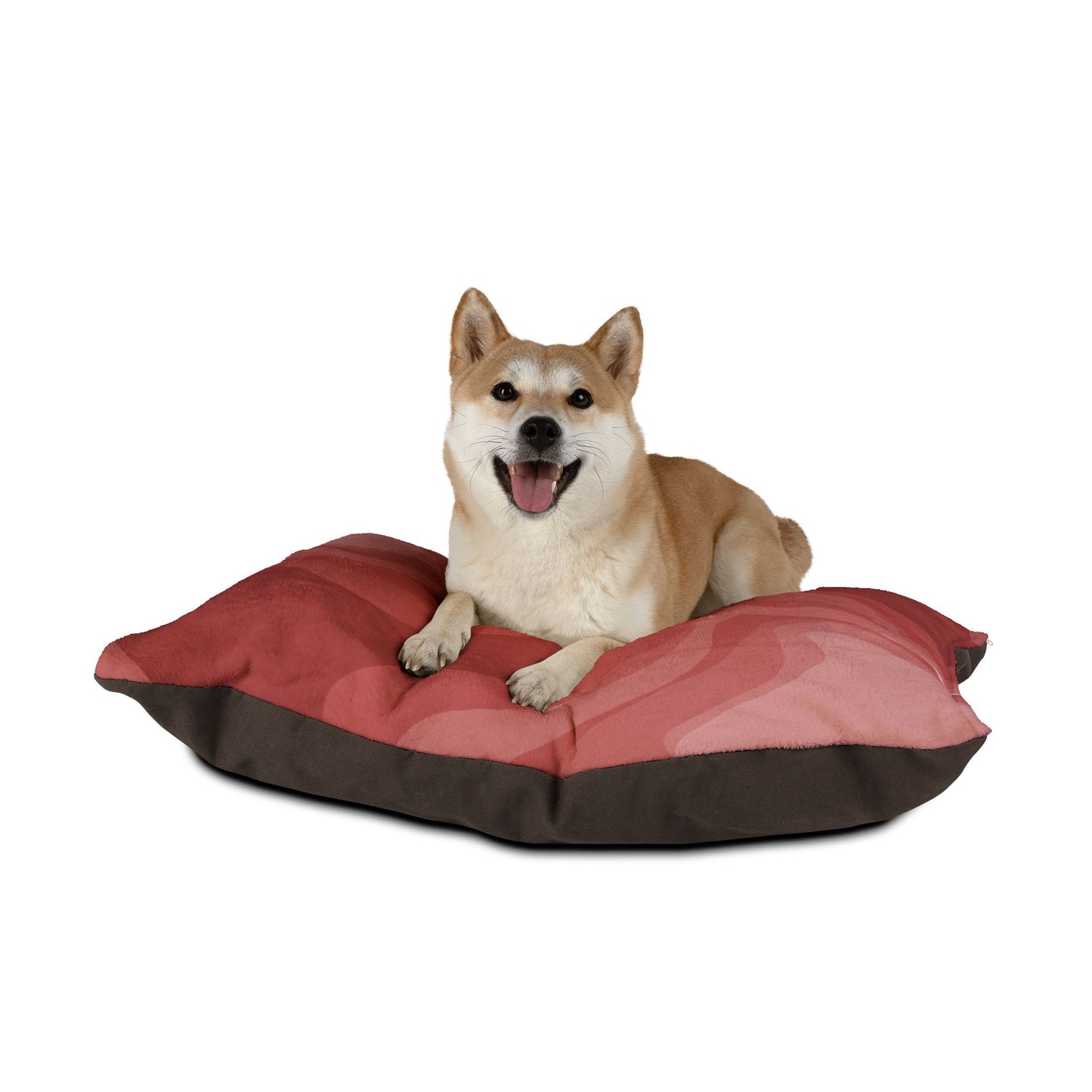 Power Red Wavey 40" × 30" Pet Bed