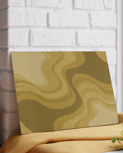 Brown Wavey 8" x 11" Glass Cutting Board