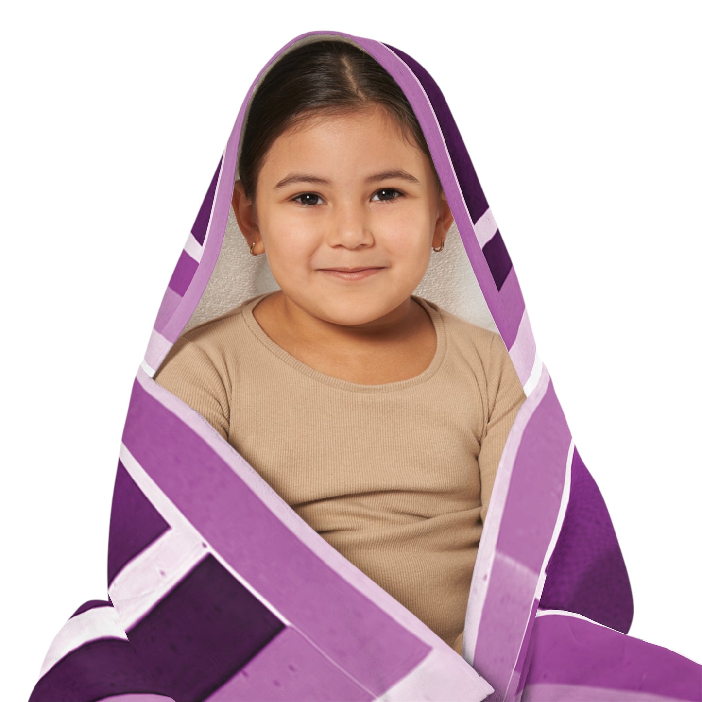 Magenta Shadow Youth Hooded Towel, 24" x 48"