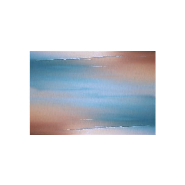 Blue Sea Peach Fog 48" x 72" Outdoor Rug