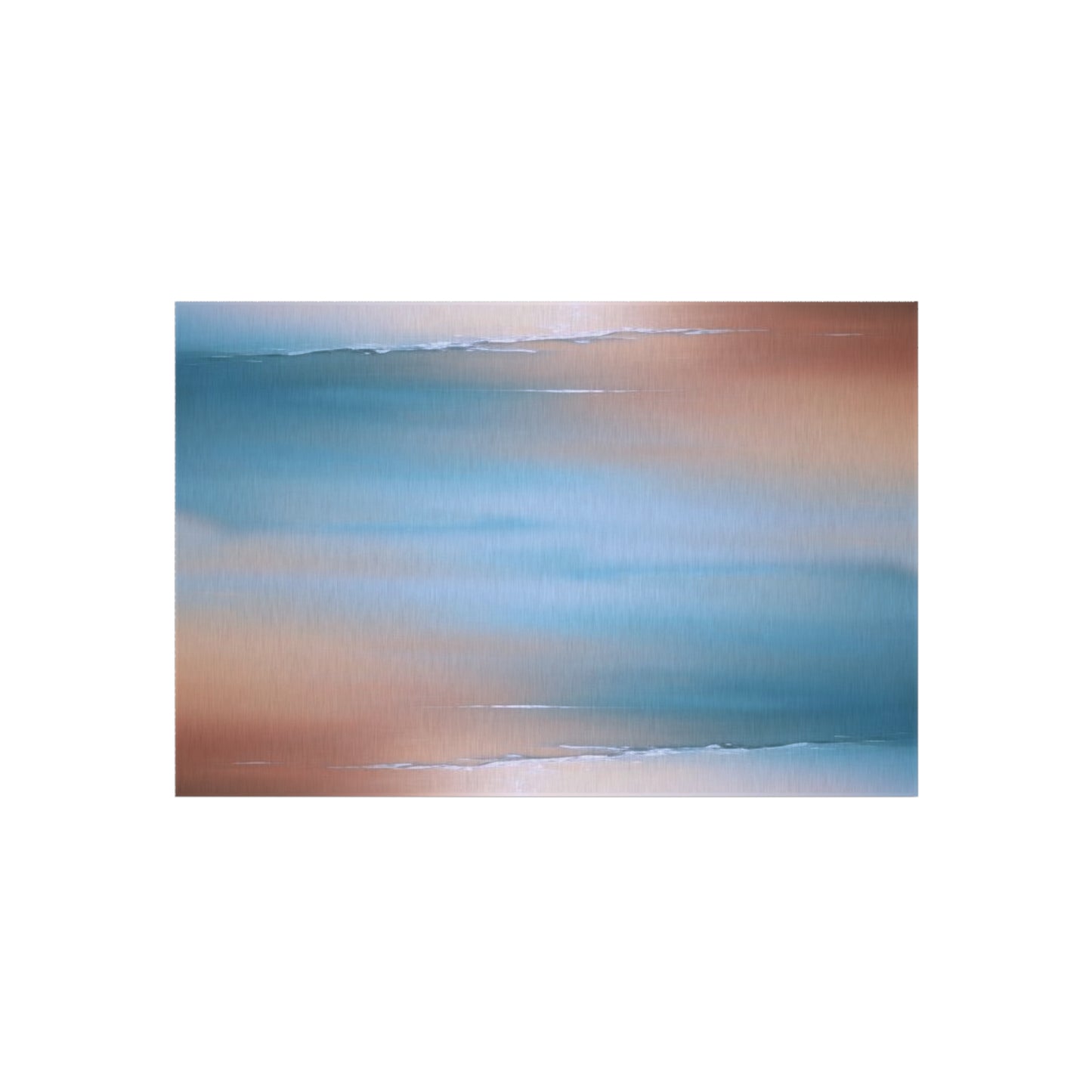 Blue Sea Peach Fog 48" x 72" Outdoor Rug