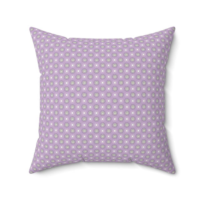 Lavender Star-crossed Bodies Faux Suede Square Pillow, 20" x 20"