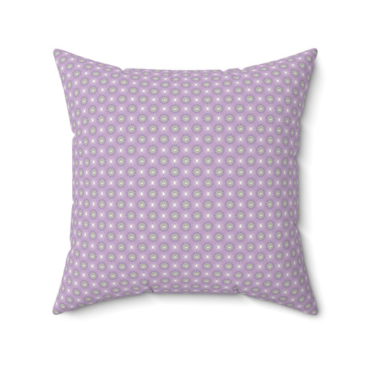 Lavender Star-crossed Bodies Faux Suede Square Pillow, 20" x 20"
